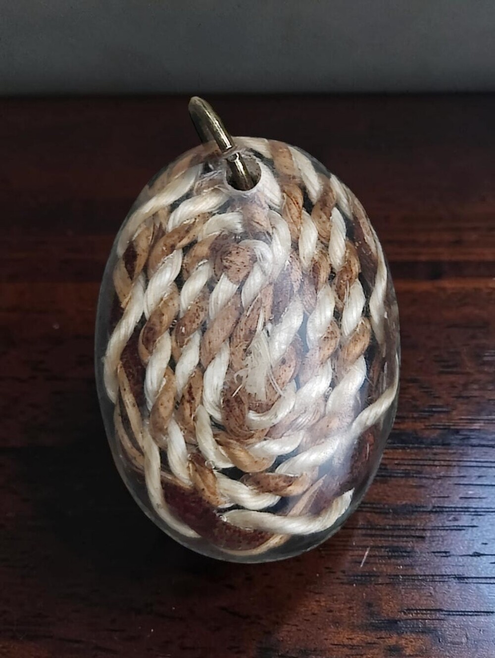 🐴 Antique Horse Hair Mourning Pendant